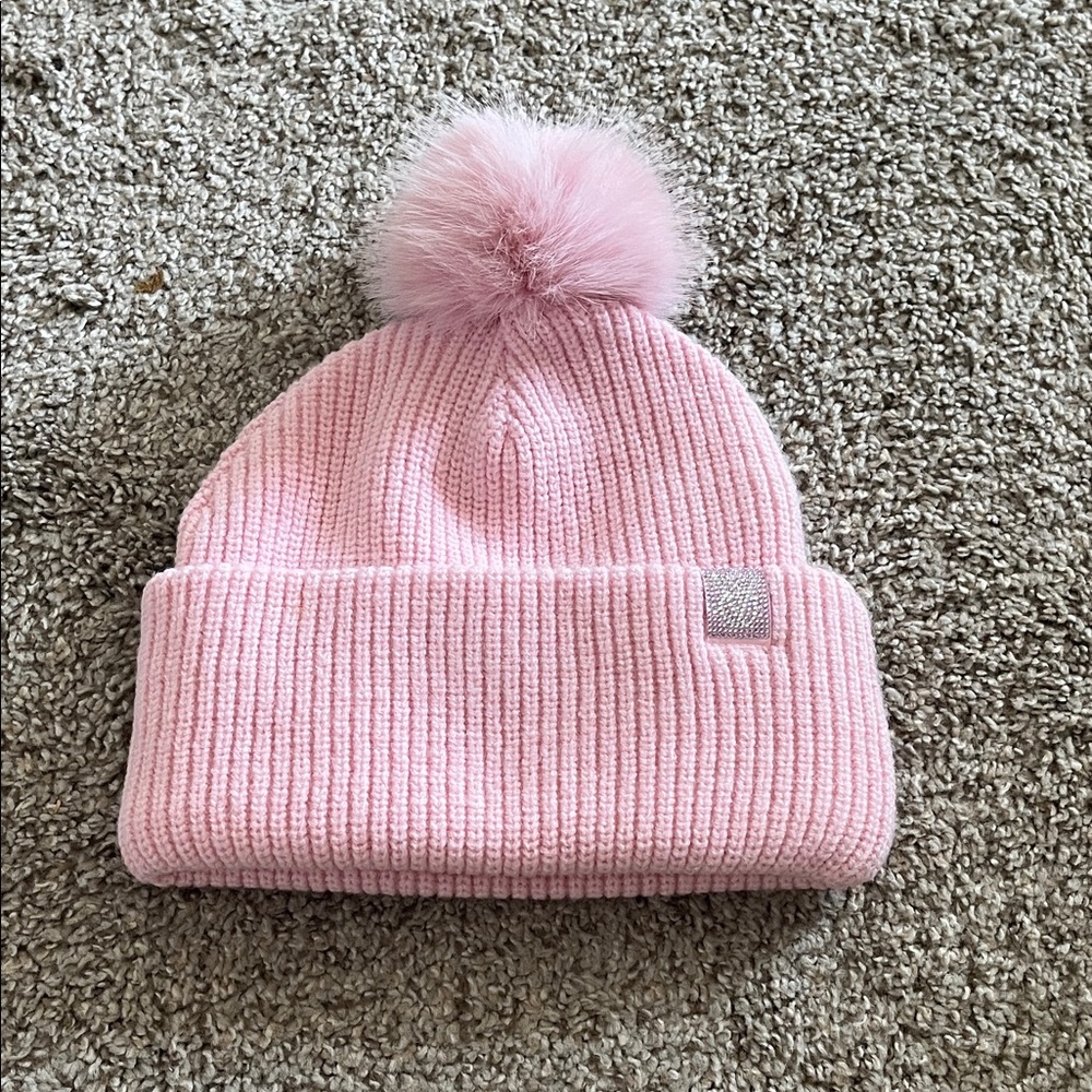 Victoria’s Secret Pink Knit Pom-Pom Beanie